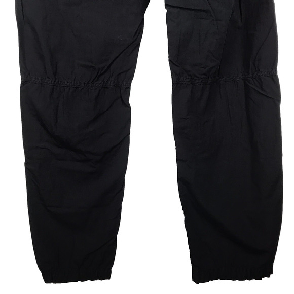 XCVI Black Utility Pants High Rise Straight Leg Pockets Cotton Women's Large - Picture 7 of 10